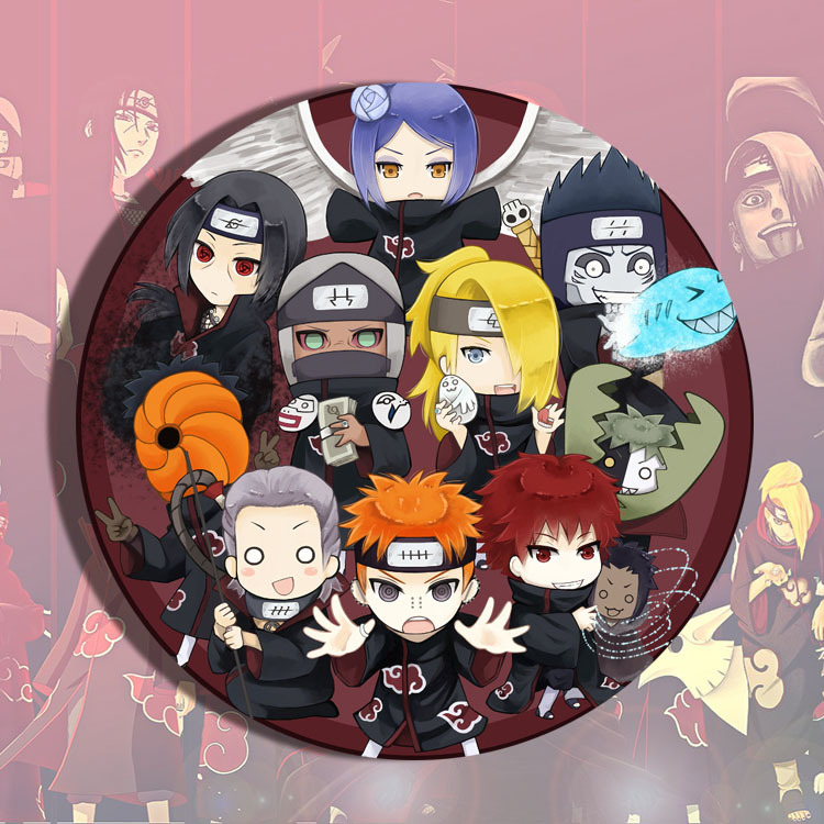 Anime Merchandise Keychain - Spilla Distintivo Anime Naruto Sasuke Itachi