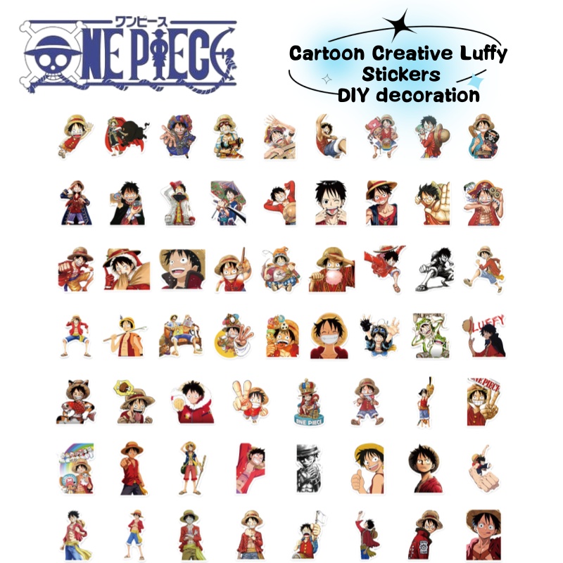 Anime One Piece Merchandise - Adesivi graffiti con il personaggio di