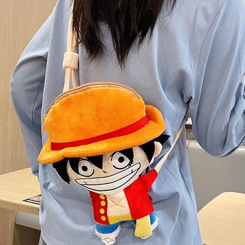 Anime One Piece Merchandise - Nuova Borsa a Tracolla in Peluche