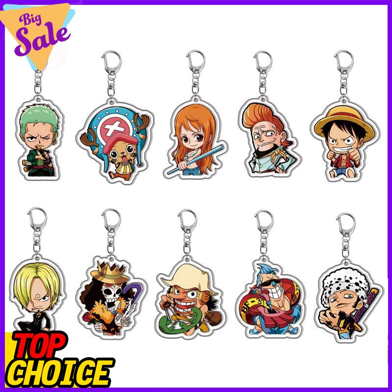 Luffy Anime Merchandise - Portachiavi One Piece Luffy Roronoa Zoro