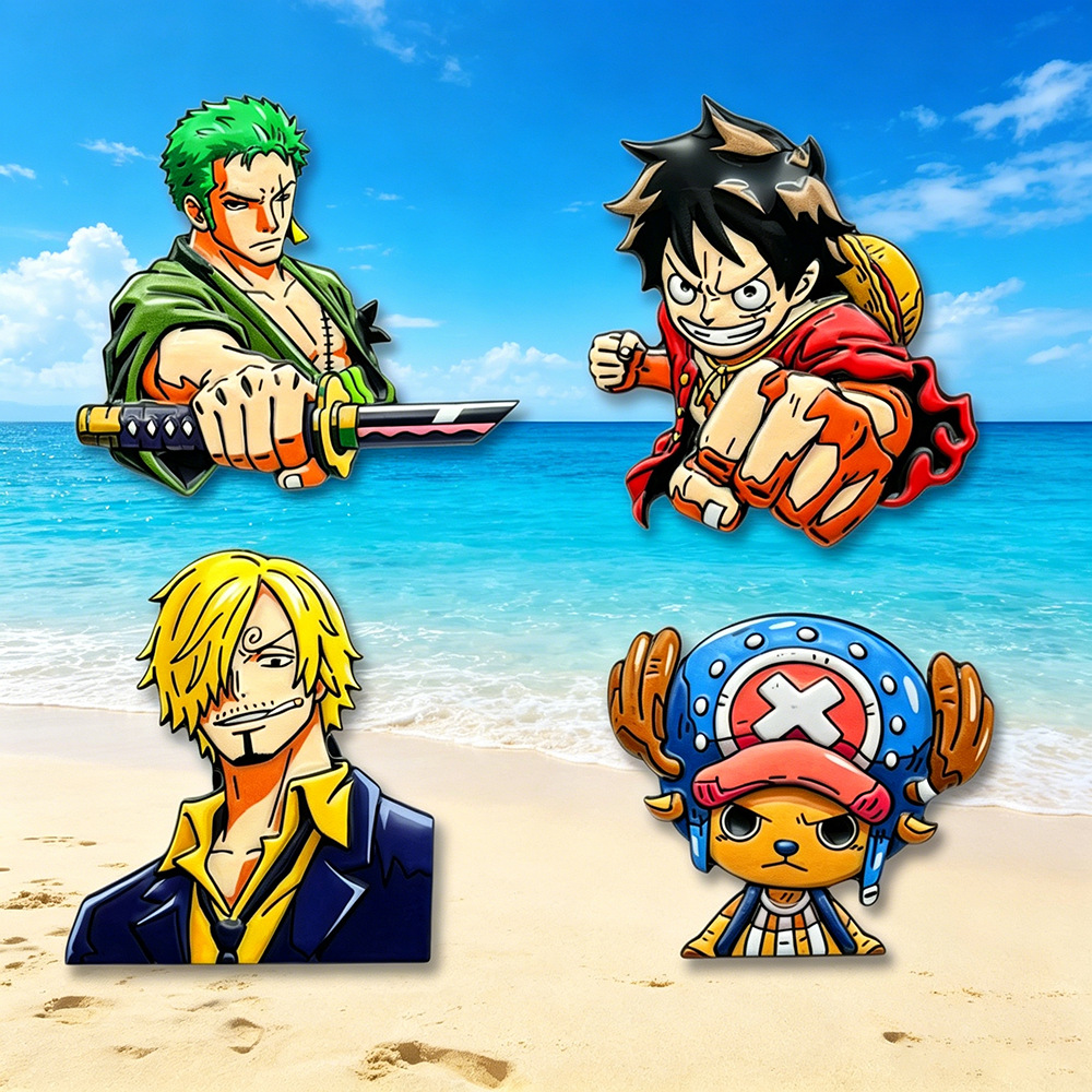 Set di 4 Spille con Personaggi - Anime One Piece Merchandise recensione e prezzo